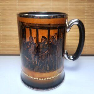 Royal Bradwell beer stein darts beer mug ceramic pint mug pub scene dart RARE